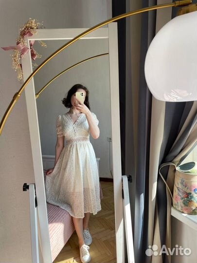 Свадебное белое платье винтажное