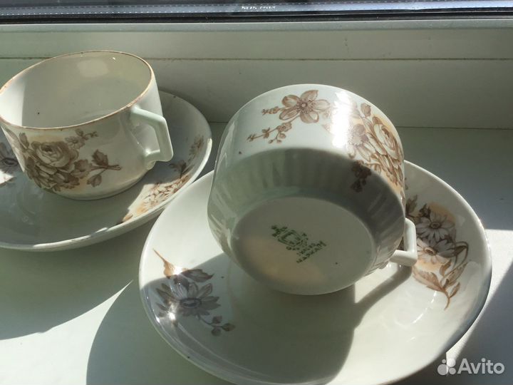 Чайные пары, Песочное Кузнецов и блюдца СССР