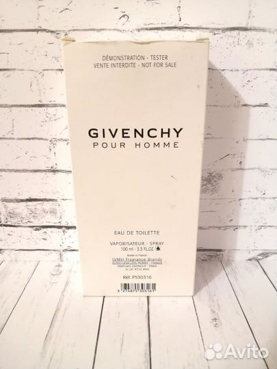 Мужская туалетная вода Givenchy pour Homme остаток