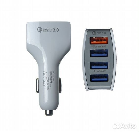 Азу KC-08, 5V/7A на 4USB порта Quick Charge 3.0