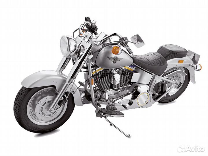 Собери мотоцикл harley davidson fat boy в масштабе