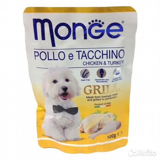 Влажный корм monge для собак