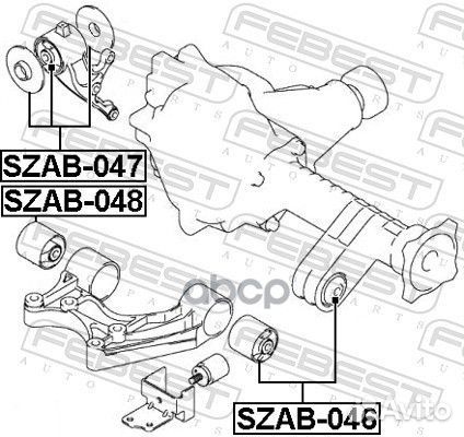 Сайлентблок дифференциала suzuki grand vitara 05