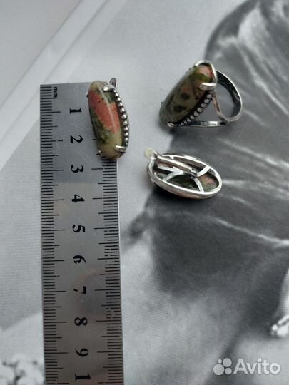 Комплект украшений с яшмой