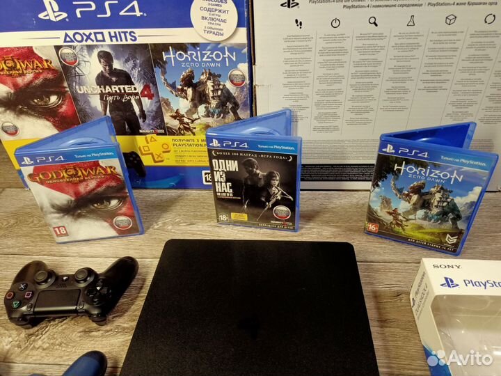 Sony PS4, два геймпада, игры, + гаратия