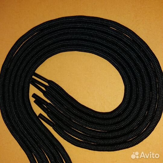 Шнурки для одежды/обуви черные 116 см (47пар/94шт)