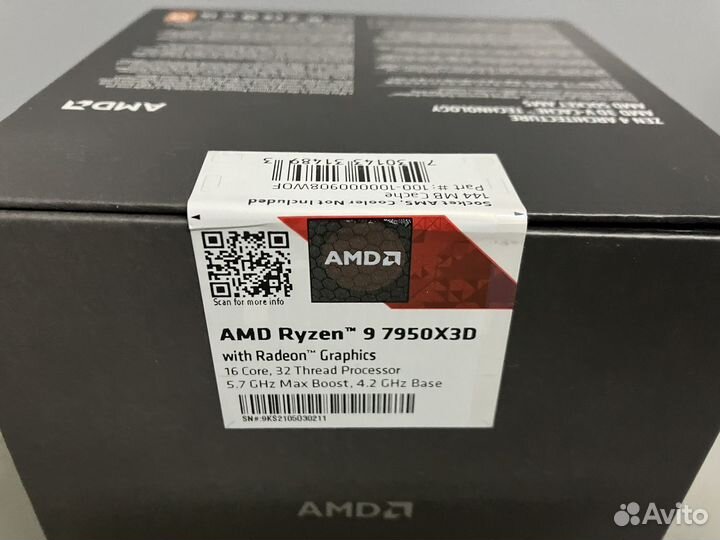Новый Процессор AMD Ryzen 9 7950X3D BOX