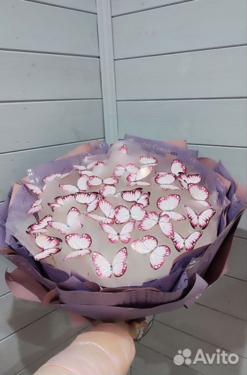 Букет бабочек светящийся