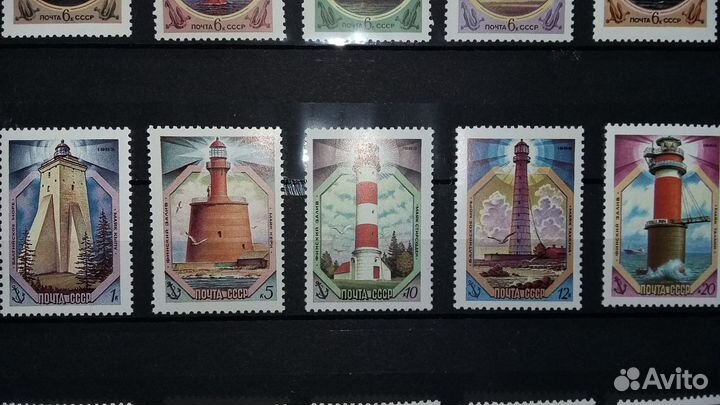 Марки СССР. Маяки. Все моря. 1982, 1983, 1984