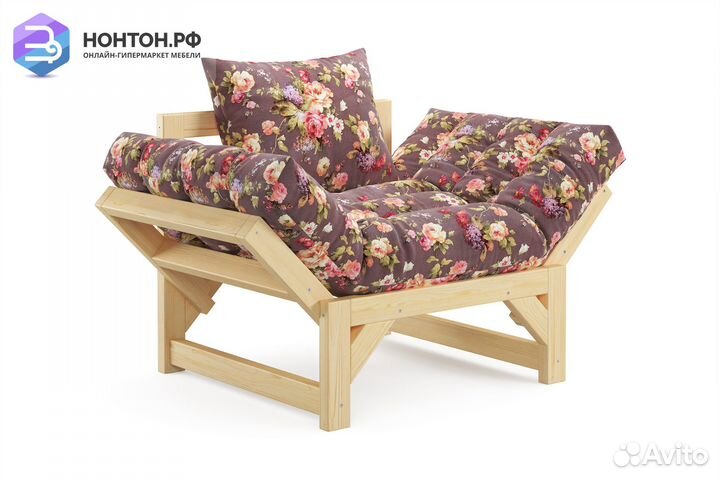 Кресло Амбер бордовое