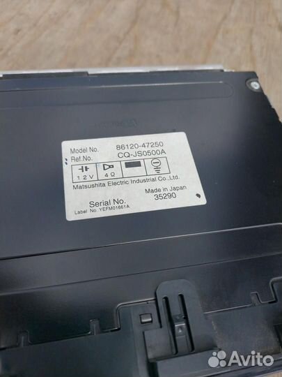 Магнитола Toyota Prius 2 NHW20 2010 86120-47180