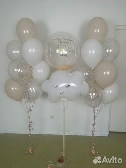 Шары и шарики на выписку из роддома