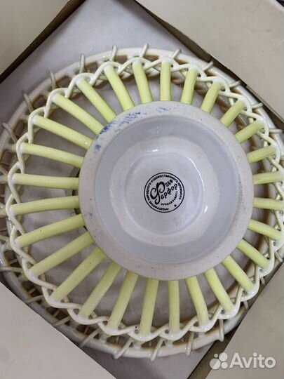 Фарфор Кузнецовский Тарелка для Фруктов