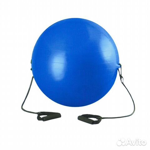 Мяч гимнастический 75 см фитбол с эспандером