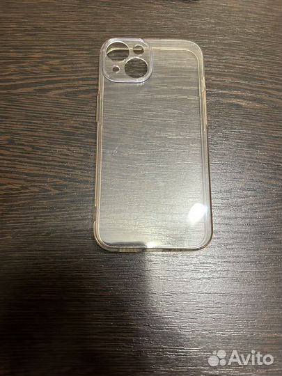 Чехол на iPhone 14 кожаный, силиконовый