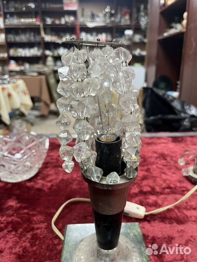 Настольная лампа СССР змеевик