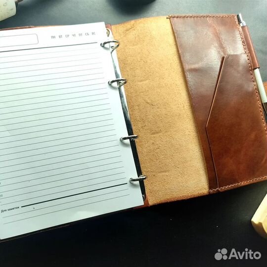 Ежедневник из натуральной кожи