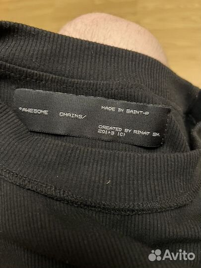 Лонгслив черный