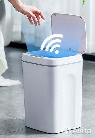Умная мусорная корзина с сенсорным датчиком на 12л