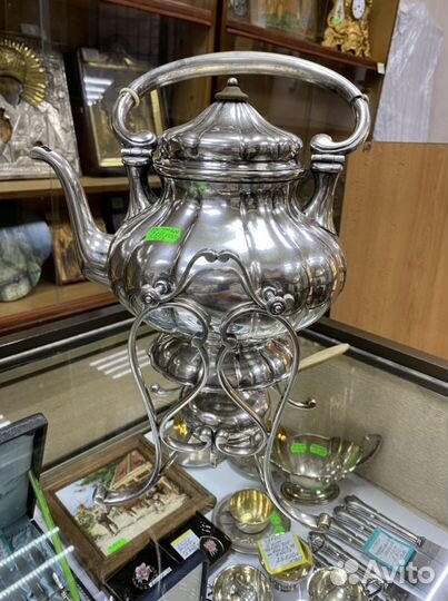 Бульотка серебро 800 пробы Франция 19 век