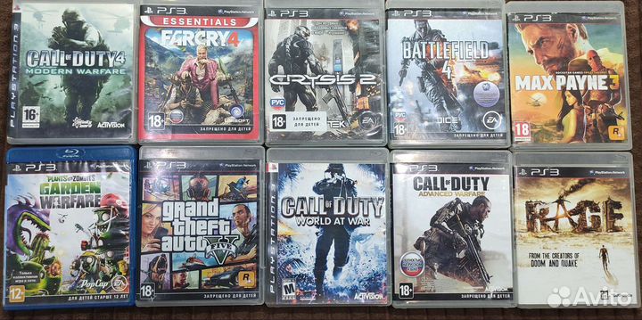 Диски на sony playstation 3