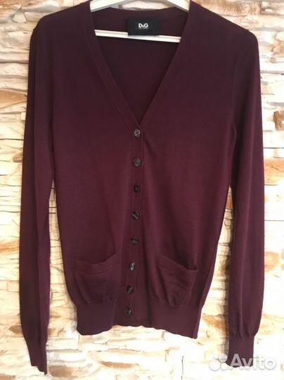 Кардиган Dolce&Gabbana, шерсть 100%,оригинал, S