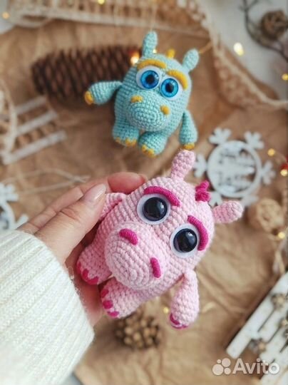 Вязаные игрушки - дракончики (символ нового года)