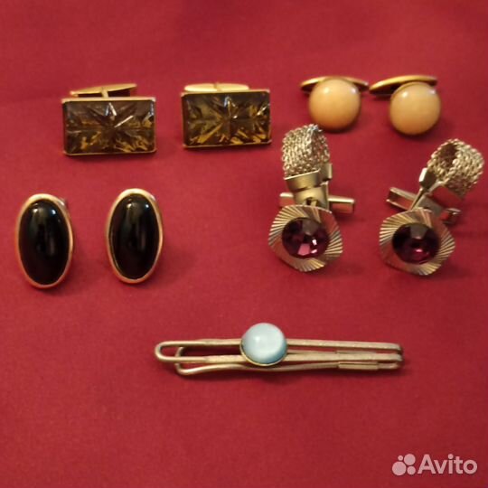 Запонки и зажим для галстука СССР