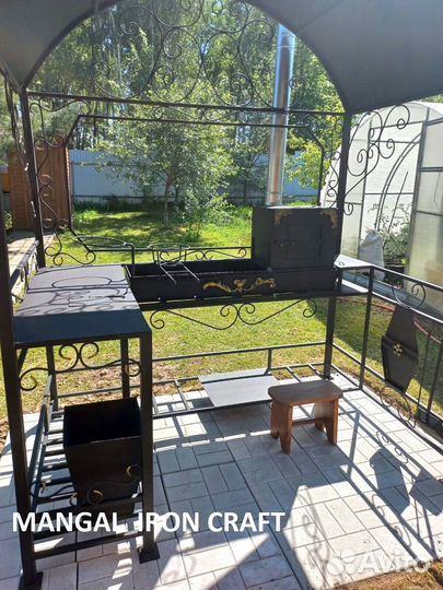 Беседка с мангалом