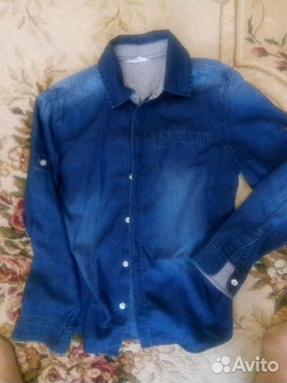 Рубашка джинсовая для мальчика