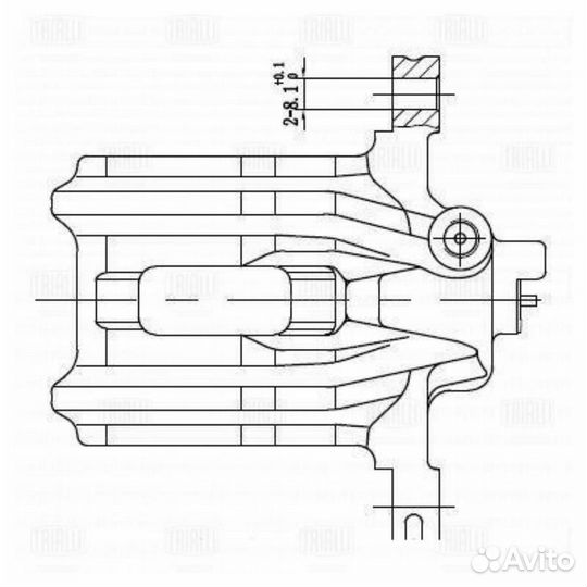 Trialli CF 190607 Суппорт торм. для а/м Honda Acco