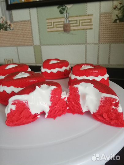 Кексы сердца