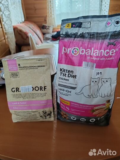 Сухой корм для кошек и котят