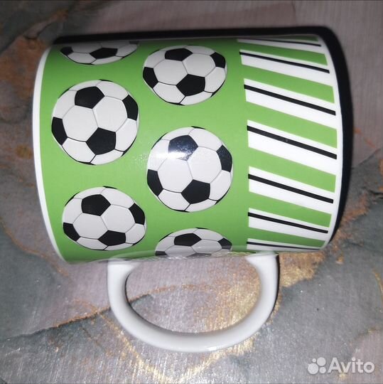 Кружка фарфоровая футбол мяч