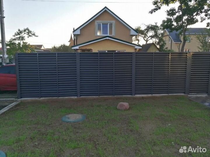 Забор из жалюзи