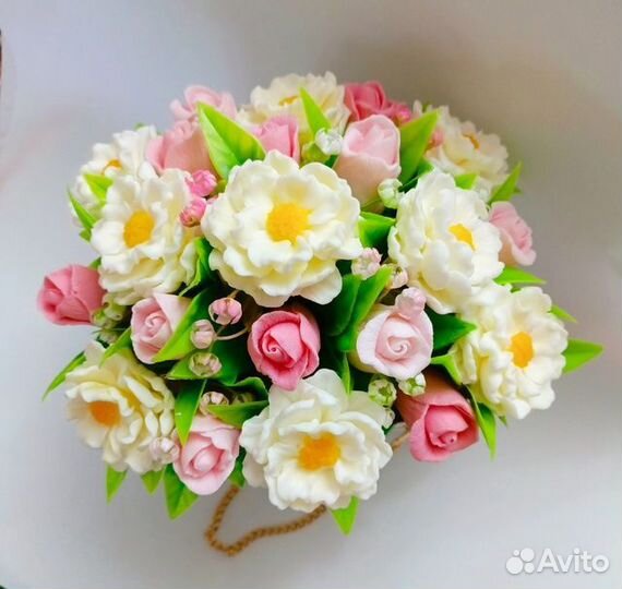 Букет цветов из мыла ручной работы