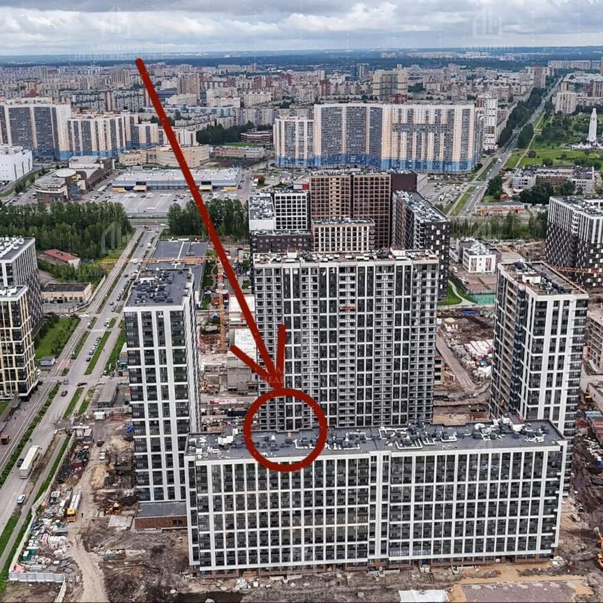 1-к. квартира, 30,8 м², 2/23 эт.