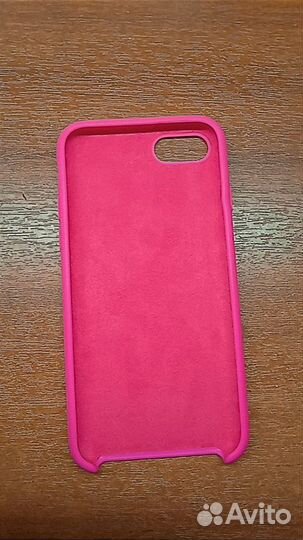 Ярко-розовый чехол на iPhone 5s SE