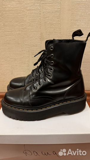 Dr Martens jadon platform boots polished smooth