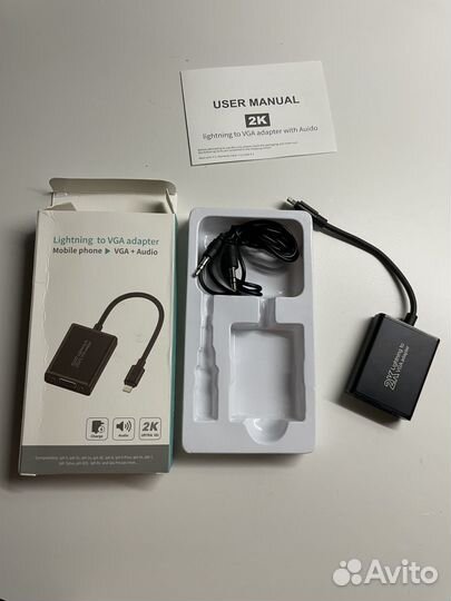 Кабель lightning to vga adapter