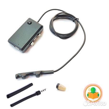 Микронаушник 2в1 Minibox сlick с пищ.+магн+капсула