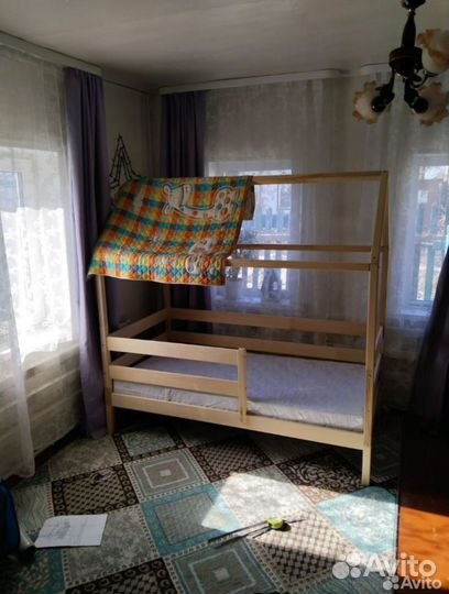 Кровать домик без покраски 180х80