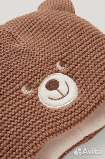 Шапка с мишкой 44-45 см C&A Германия