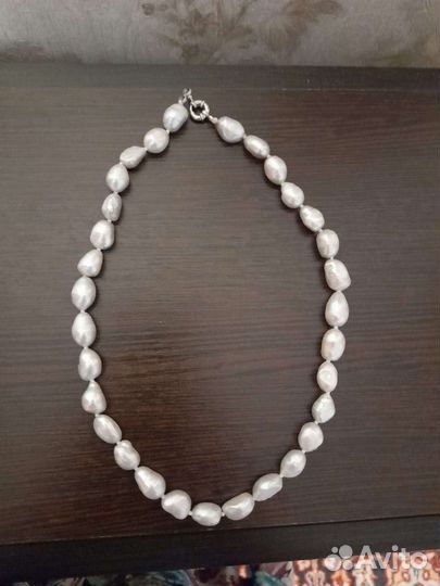 Бусы из натурального морского жемчуга