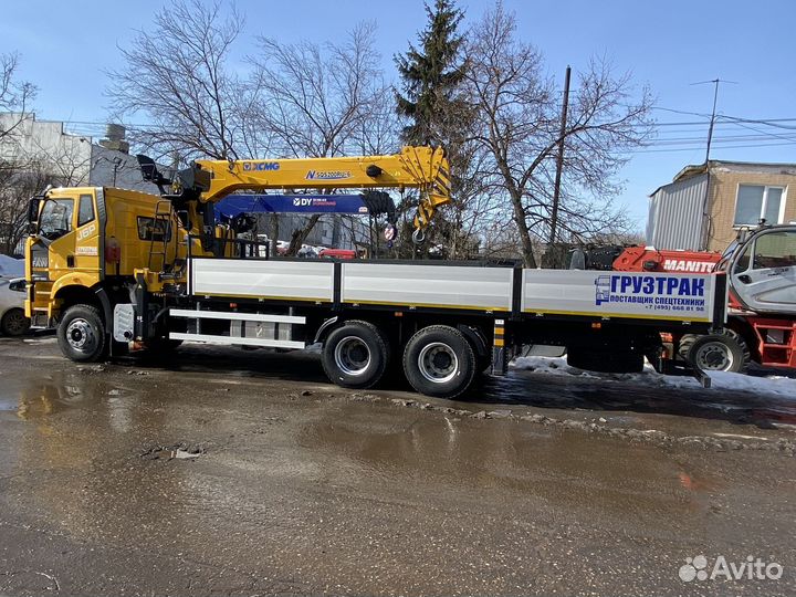 Бортовой грузовик FAW 3250 с КМУ XCMG, 2024