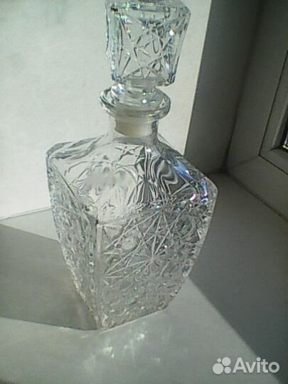 Хрустальные стопки. Штоф