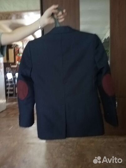 Школьный пиджак для мальчика 134 синий