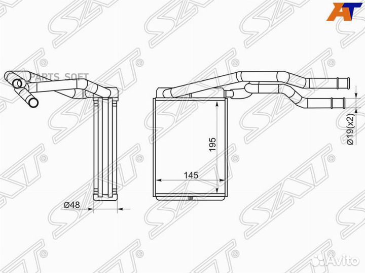 Радиатор отопителя салона ford fusion/fiesta 02