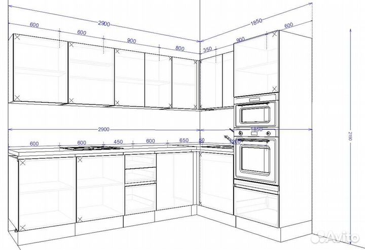 Встроенная кухня от производителя