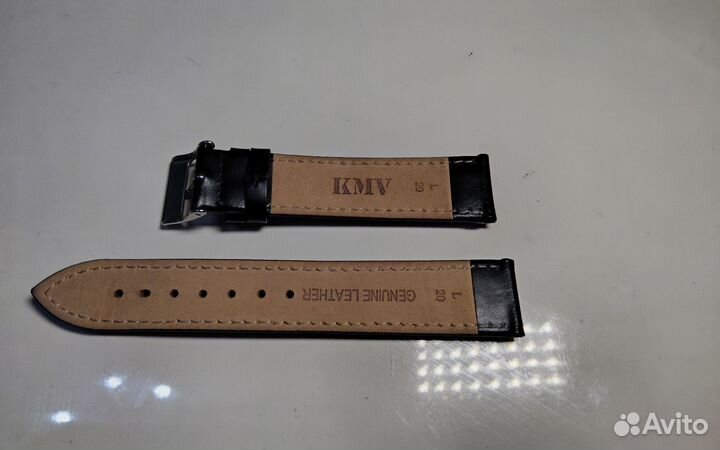 Кожаный Ремешок на часы 20 мм, KMV